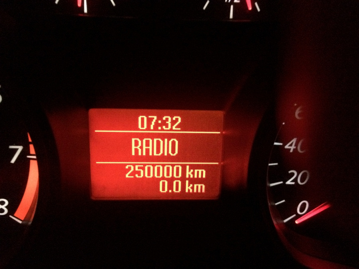 Юбилей 250000 км