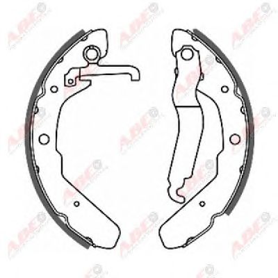 ABE c0w003abe -  Комплект тормозных колодок