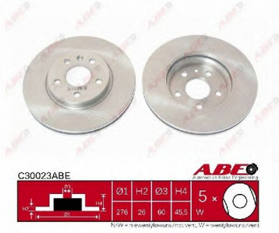ABE c30023abe -  Диск тормозной