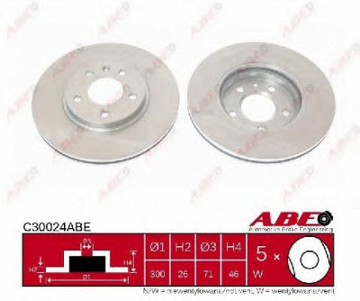 ABE c30024abe -  Тормозной диск
