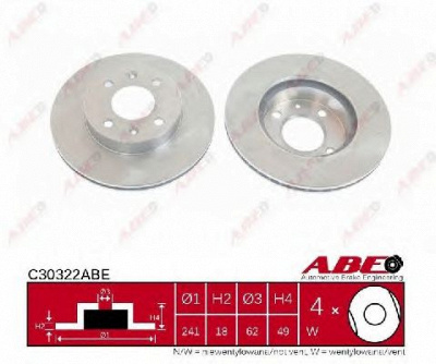 ABE c30322abe -  Тормозной диск