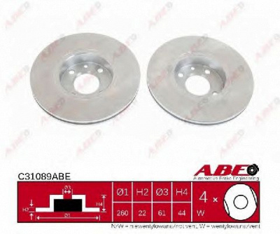 ABE c31089abe -  Тормозной диск