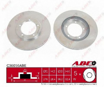 ABE c36016abe -  Тормозной диск