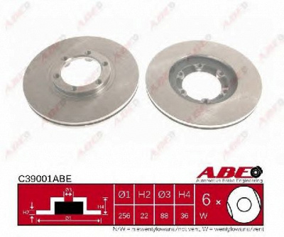 ABE c39001abe -  Тормозной диск