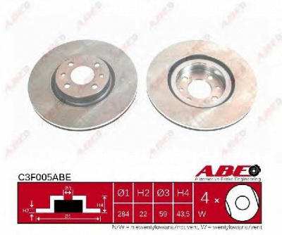 ABE c3f005abe -  Тормозной диск