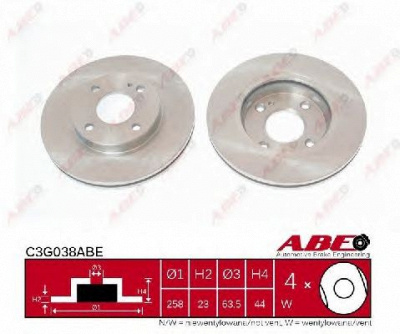 ABE c3g038abe -  Тормозной диск