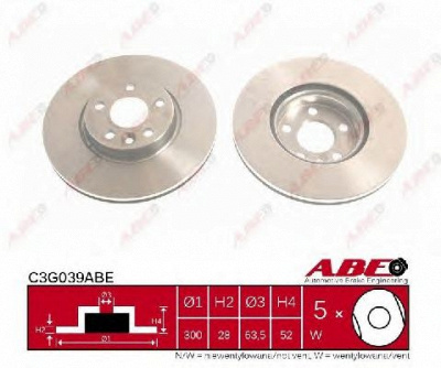 ABE c3g039abe -  Тормозной диск