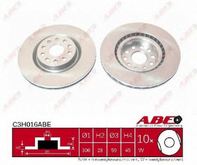 ABE c3h016abe -  Тормозной диск
