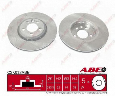 ABE c3k012abe -  Тормозной диск