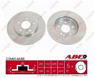 ABE c3m014abe -  Тормозной диск