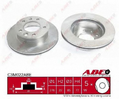 ABE c3m022abe -  Тормозной диск