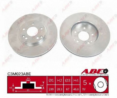 ABE c3m023abe -  Тормозной диск