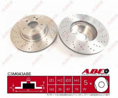 ABE c3m043abe -  Тормозной диск