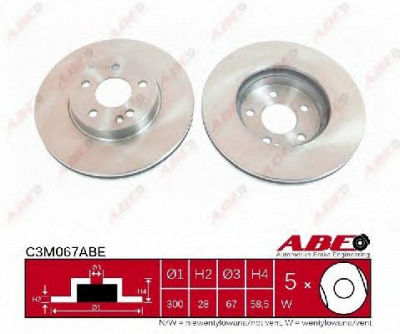 ABE c3m067abe -  Тормозной диск