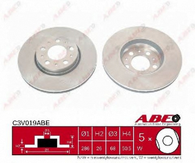 ABE c3v019abe -  Тормозной диск