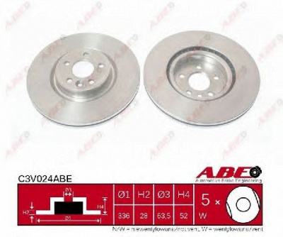 ABE c3v024abe -  Тормозной диск