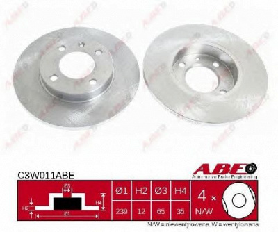 ABE c3w011abe -  Тормозной диск