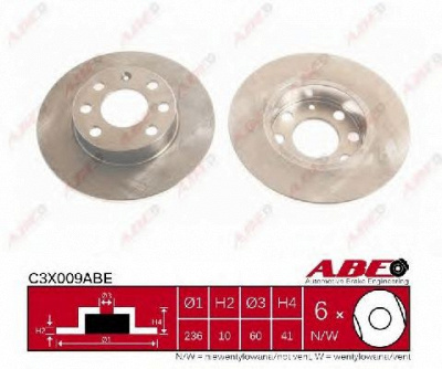 ABE c3x009abe -  Тормозной диск