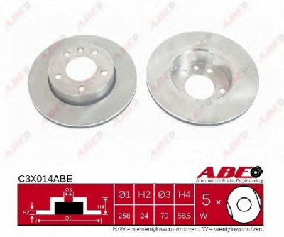 ABE c3x014abe -  Тормозной диск