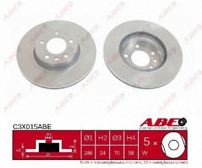 ABE c3x015abe -  Тормозной диск