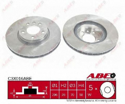 ABE c3x016abe -  Тормозной диск