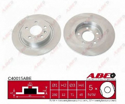 ABE c40015abe -  Тормозной диск