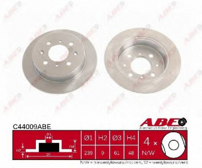 ABE c44009abe -  Тормозной диск