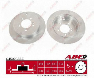 ABE c45023abe -  Тормозной диск