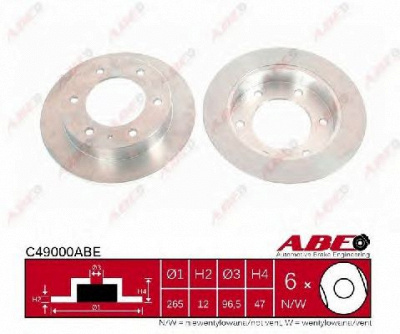 ABE c49000abe -  Тормозной диск