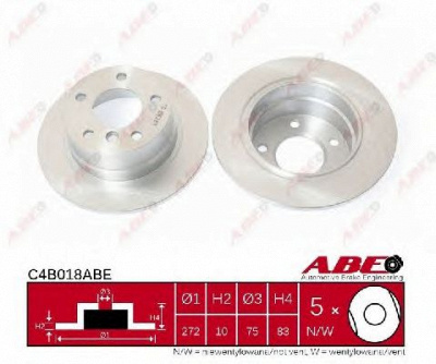 ABE c4b018abe -  Тормозной диск
