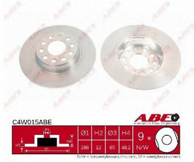 ABE c4w015abe -  Тормозной диск