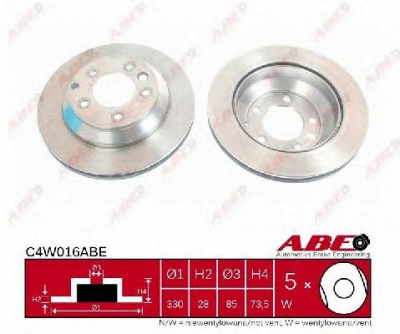 ABE c4w016abe -  Тормозной диск