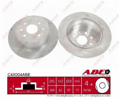 ABE c4x004abe -  Тормозной диск