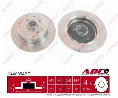 ABE c4x005abe -  Тормозной диск