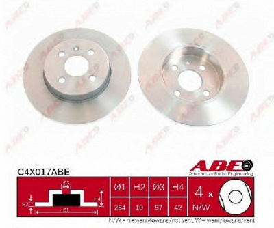 ABE c4x017abe -  Тормозной диск