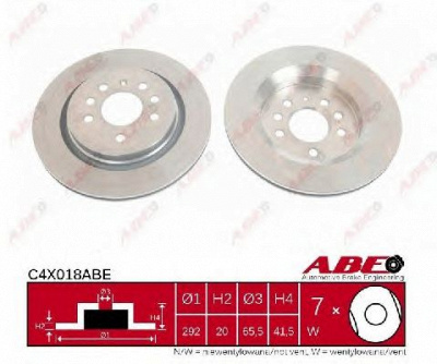 ABE c4x018abe -  Тормозной диск