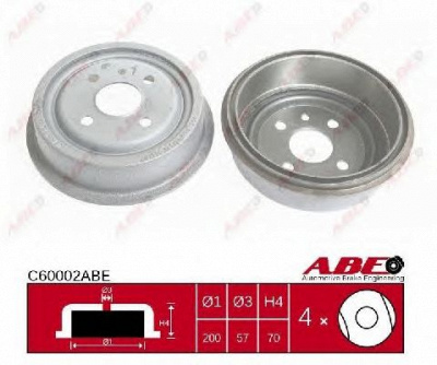 ABE c60002abe -  Тормозной барабан