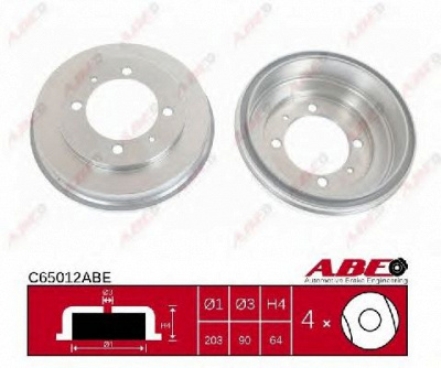 ABE c65012abe -  Тормозной барабан