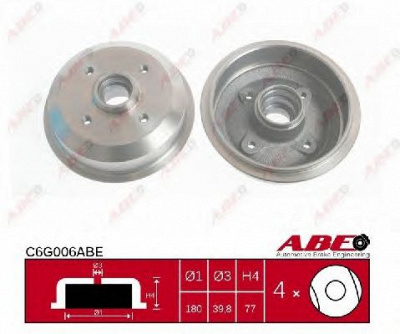 ABE c6g006abe -  Тормозной барабан