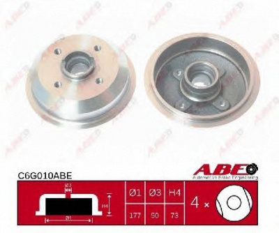 ABE c6g010abe -  Тормозной барабан