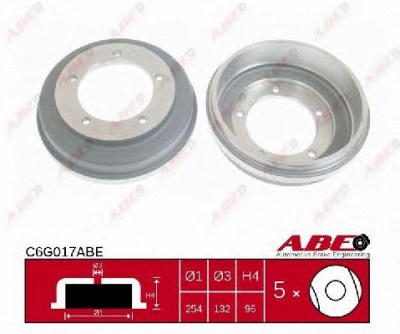 ABE c6g017abe -  Тормозной барабан