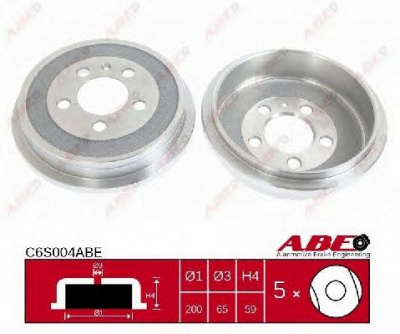 ABE c6s004abe -  Тормозной барабан
