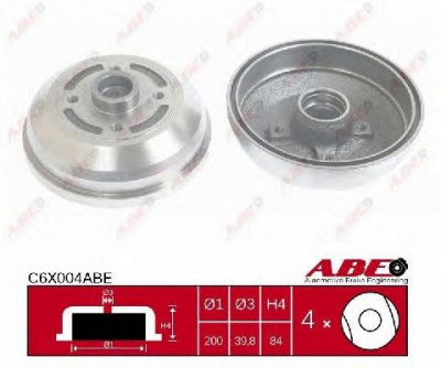 ABE c6x004abe -  Тормозной барабан