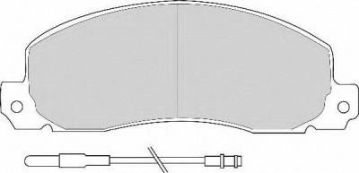 ABEX avr110 -  Комплект тормозных колодок, дисковый тормоз