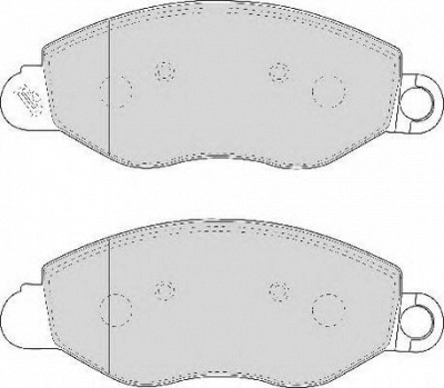 ABEX avr111 -  Комплект тормозных колодок, дисковый тормоз