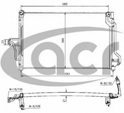 ACR 300011 -  Конденсатор, кондиционер