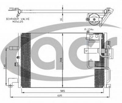 ACR 300331 -  Конденсатор, кондиционер