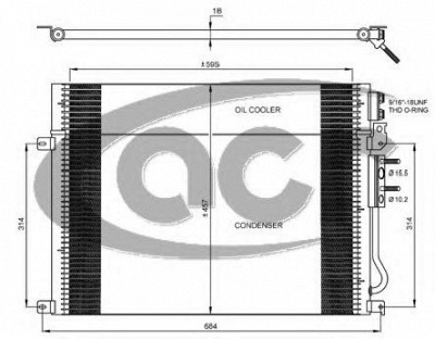 ACR 300680 -  Конденсатор, кондиционер