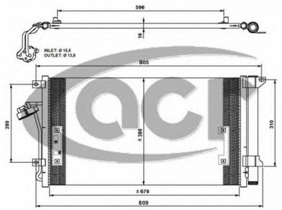 ACR 300686 -  Конденсатор, кондиционер
