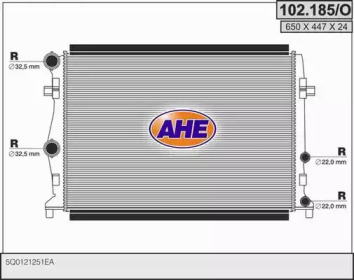 AHE 102185o -  Радиатор, охлаждение двигателя